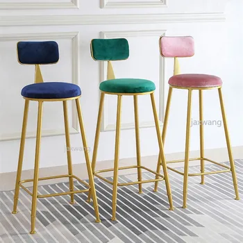 

Nordic Customized Metal Chair Modern Dining Chairs Bar Stools Cafe Bar Chair Living Room Furniture Living Room Chair