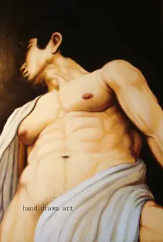 

Artist's perfect hand-painted oil paintings on canvas: Body art, homosexual men