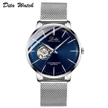 

Mens Watches Skeleton Tourbillon Automatic Mechanical Watch Men Stainless Steel relojes de mujer Man Wristwatch New 2019 DITA