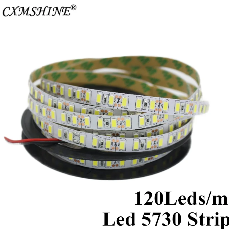 

LED Strip 5730 Flexible LED Light Non-Waterproof DC12V 120LED/m 5m 600LEDs Led Light Strip Warm White/Cold White