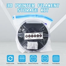 

3D Printer Parts PLA Filament Vacuum Bag with Test Paper Desiccant ABS Filament Dryer Keep Dry Safe keeping Humidity Resistant