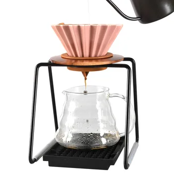

Metal Coffee Hand Punch Filter Cup Holder Filter Paper Holder V60 Shelf Non-slip Hand Punch Coffee Holder Simple Type