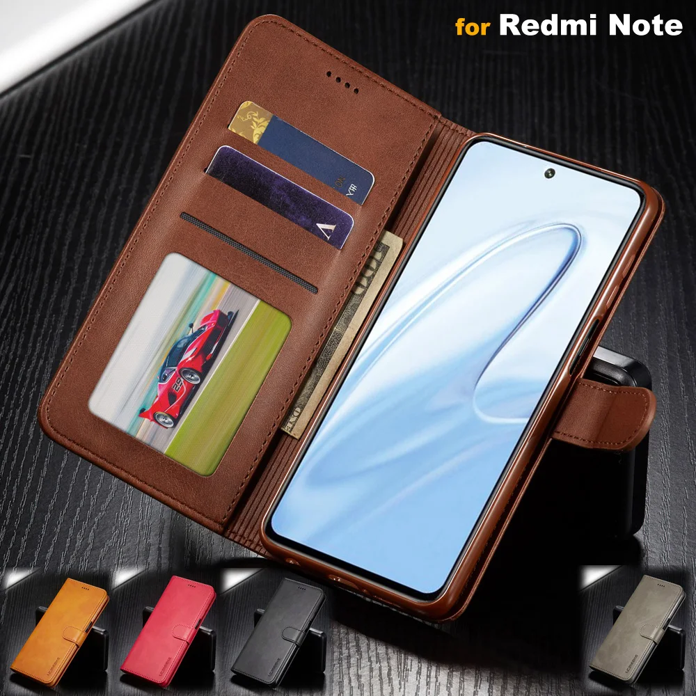 Кожаный чехол для Xiaomi Redmi Note 7 8 9S 9 Pro Max Note7 Note8 Note9 8T Магнитный чехол-бумажник с