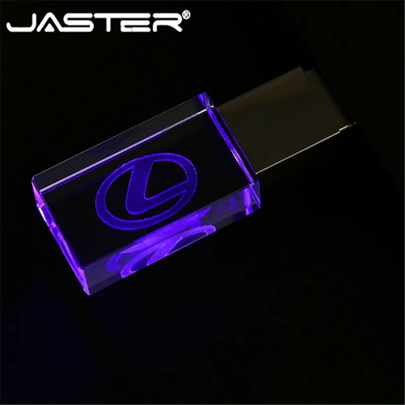 JASTER lexus crystal + металлический USB флеш накопитель Флешка 4 ГБ 8 16 32 64 Гб 128 Внешняя карта