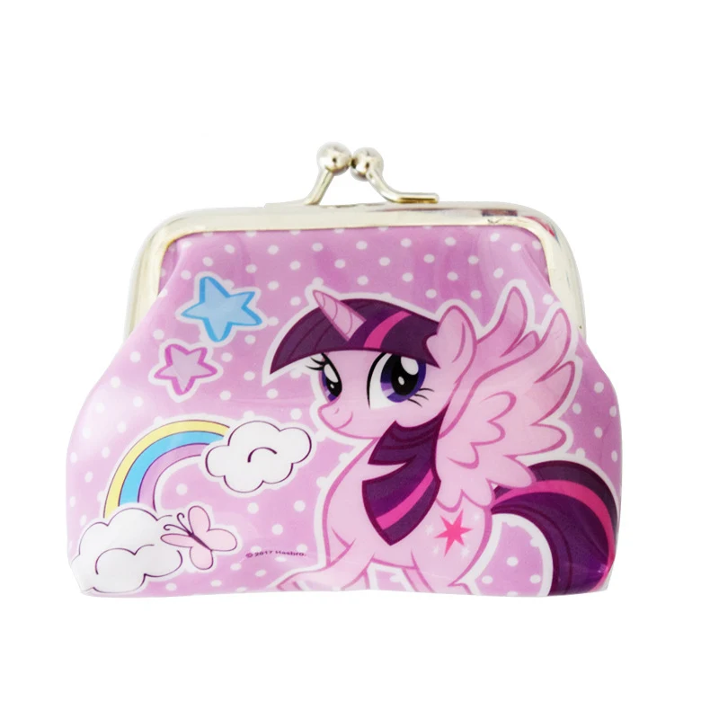 Purple Милый мультяшный рюкзак My Little Pony, мини кошелек для монет, радужная сумка с единорогом, снэк-Пак, детские рождественские подарки, игрушка для девочки - Цвет: Purple