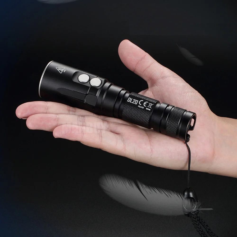 NITECORE DL20+ Зарядное устройство+ IMR18650 2500 мА/ч, 35A Перезаряжаемые Батарея 1000LM флэш-светильник для подводного плавания светильник 100M водонепроницаемый