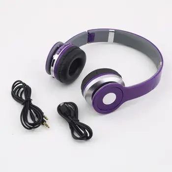 

205 x 38mm Beautiful Wireless Stereo Headset Headphone Earphone+Mic&FM Radio for PC Phone