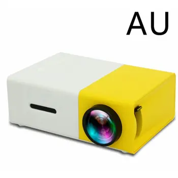 

YG300 Mini LED Projector Compatible with 1080P YG-300 HDMI USB Portable Audio Projector Home Video Player