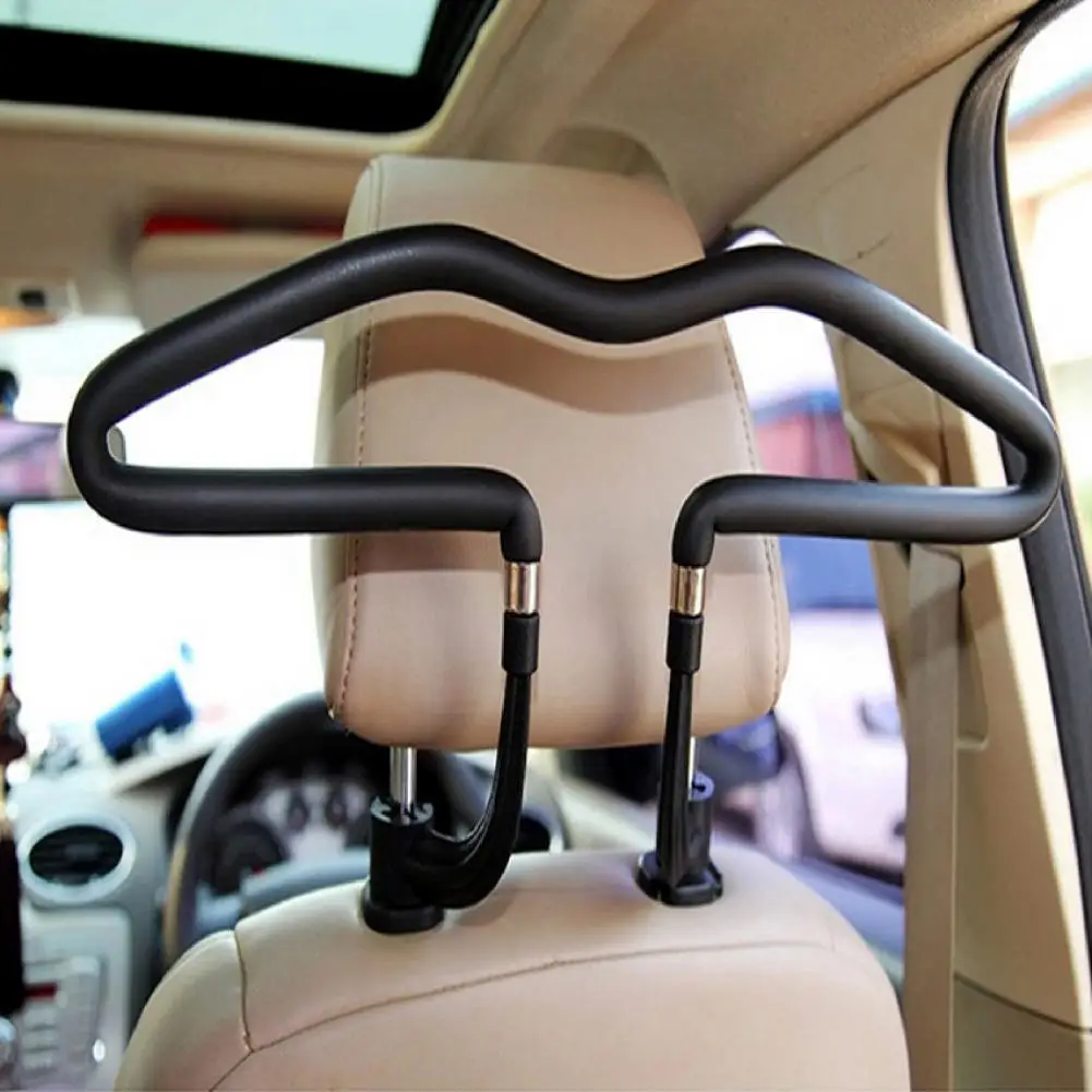 Vehicle Clothing Rack Durable Multifunction Stainless Steel Car Seat Headrest Clothes Hanger for Cars