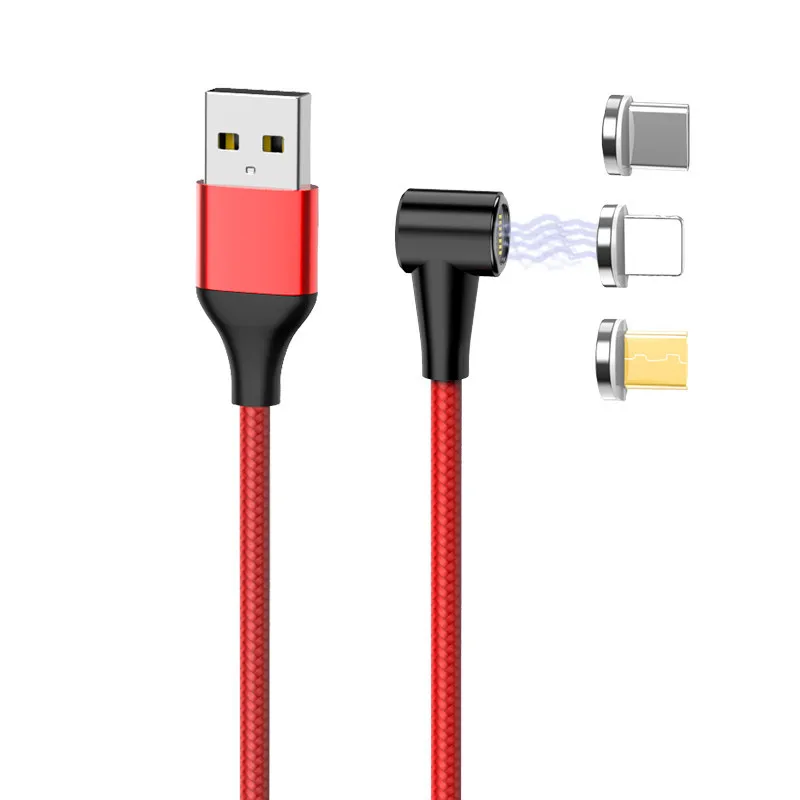 Магнитный кабель Micro USB кабель 90 DegreeType C Быстрая зарядка Кабо Для samsung S9 S10 huawei P30 P20 USB C Microusb кабель передачи данных C