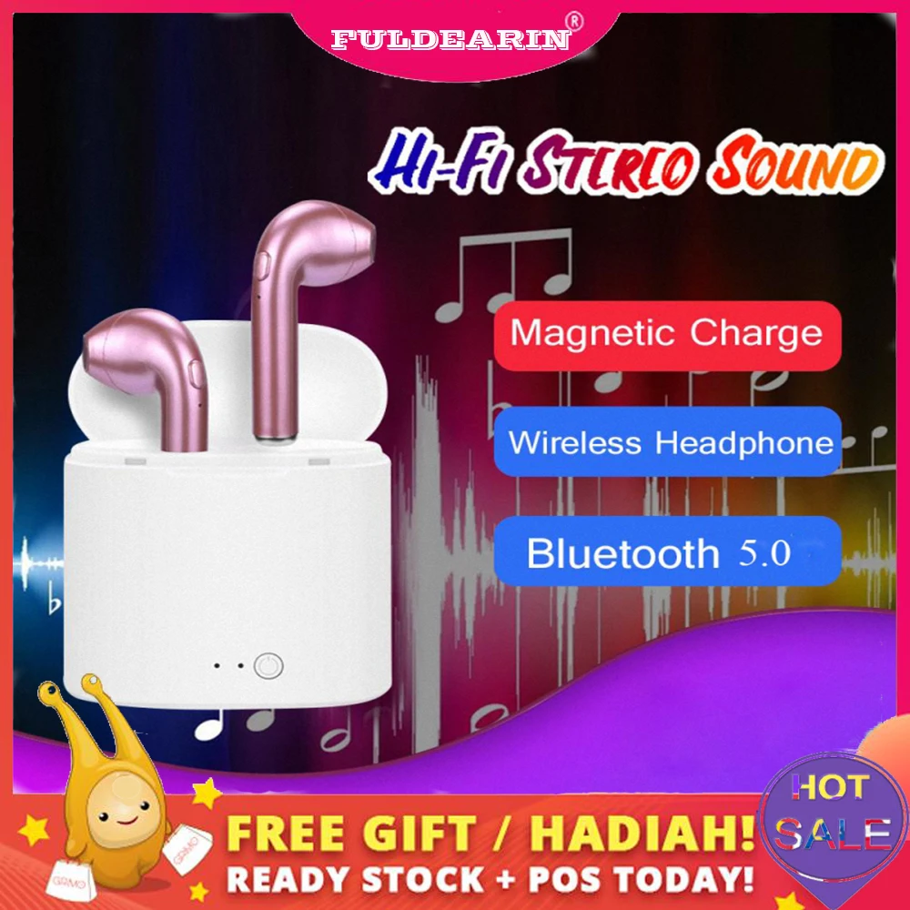 I7 TWS беспроводные Bluetooth наушники Спортивная гарнитура стереофон PK i10tws i18tws i12tws