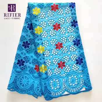 

2019 High Qulaity Dry Lace Fabric Swiss Voile In Switzerland 100% Cotton Cord Lace Nigeria Embroidery Swiss Voile Wedding Fabric