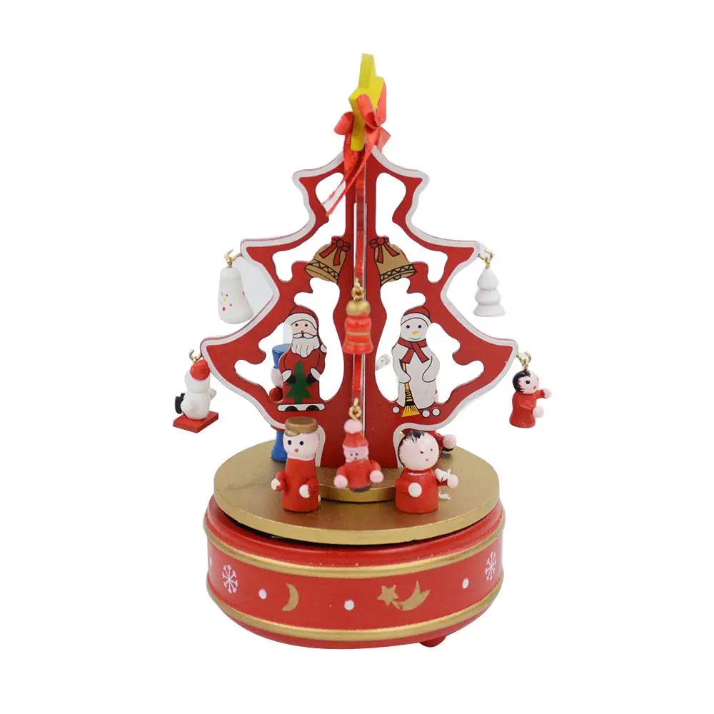 

Wood Music Box Christmas Handmade Gift Decoration