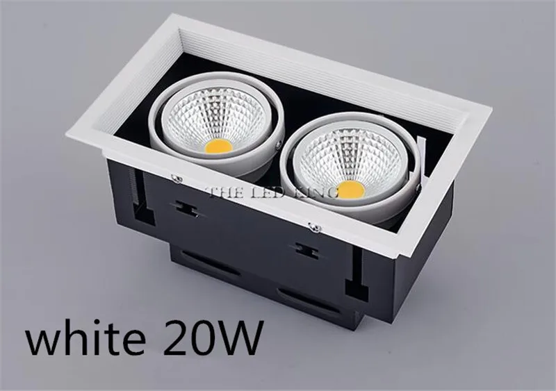 Super Bright Square LED Downlight 10W 20W 30W Aluminum AC220V 110V LED Down Light Ceiling Recessed Spot Light Indoor Lighting