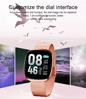 

Smart Bracelet Full Screen Touch Magnetic Sucker Metal Watch Strap Heart Rate Blood Pressure Sports Watch