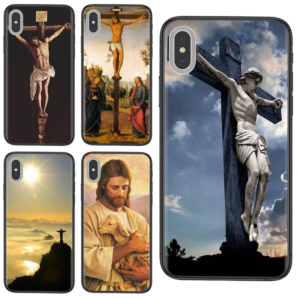 Новый христианский крест Иисуса Черный Hoesjes роскошный модный чехол для Mate 40 30 20X 10