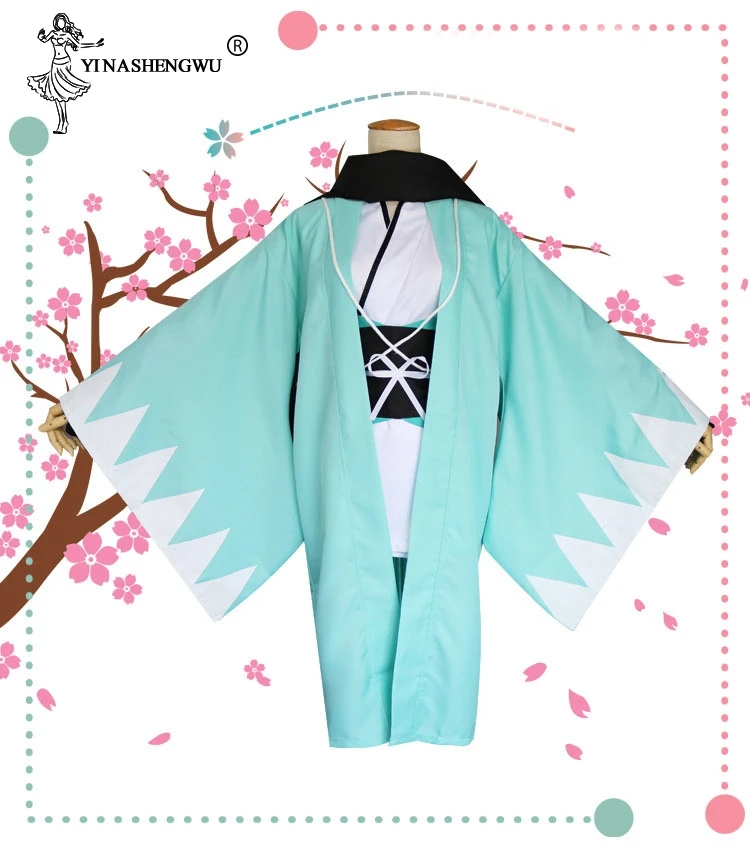 Косплей Аниме Fate Grand Order: Sakura Saber Okita Souji Косплей Костюм Кимоно и внутренняя одежда Униформа для Хэллоуина Вечерние