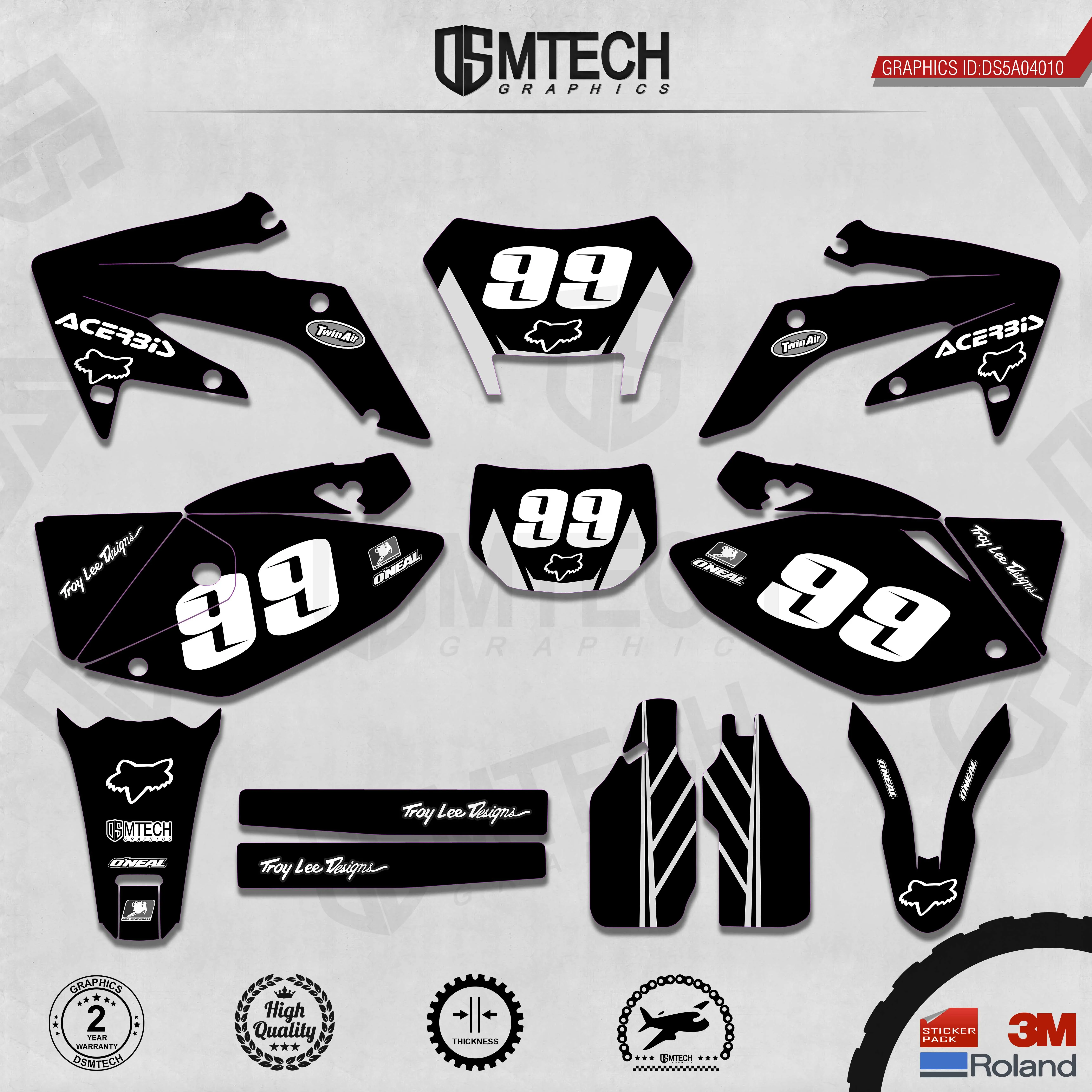 DSMTECH Customized Team Graphics Backgrounds Decals 3M Custom Stickers For 2004-2007 2008-2011 2012-2015 2016-2019 CRF250X 010