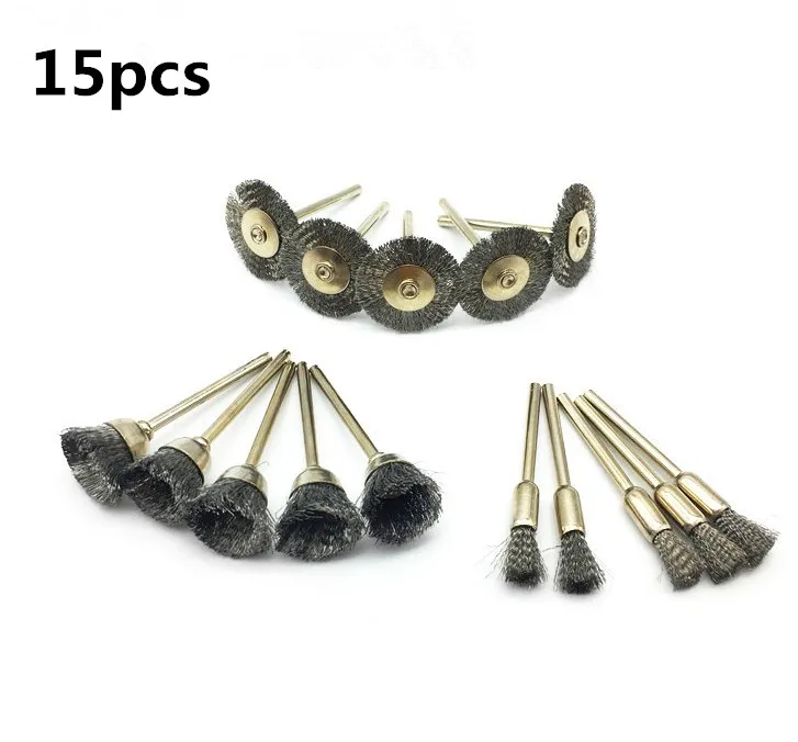 5 Dremel аксессуары из нержавеющей стали щетки колеса провода Набор для мини дрель Шлифовальные вращающиеся инструменты Dremel щетка - Цвет: 5