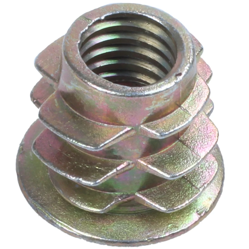 

30 Pcs M6x10mm Hex Socket Screw in Thread Insert Nut for Wood