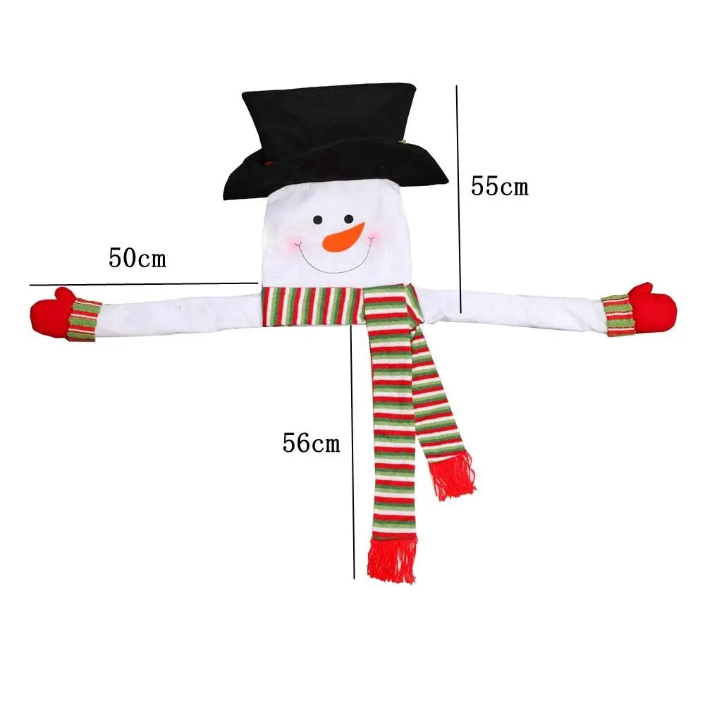 1 Pcs Snowman Xmas Tree Topper Decoration Non-woven Long Scarf Hug Lovely Creative DIY Christmas Party Ornaments Home Decor