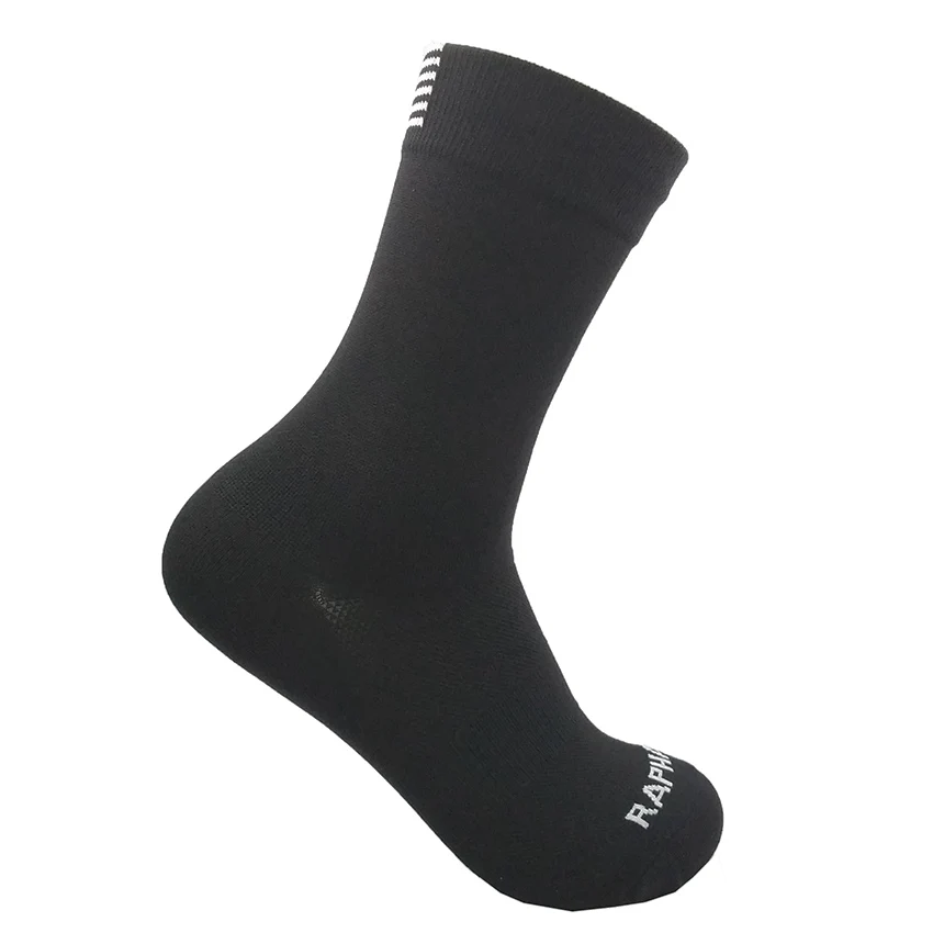 R black Высококачественные профессиональные мужские велосипедные носки, носки для горного велосипеда, дышащие носки для шоссейного велоспорта, носки для спорта на открытом воздухе, гоночные носки, одна пара - Цвет: R black
