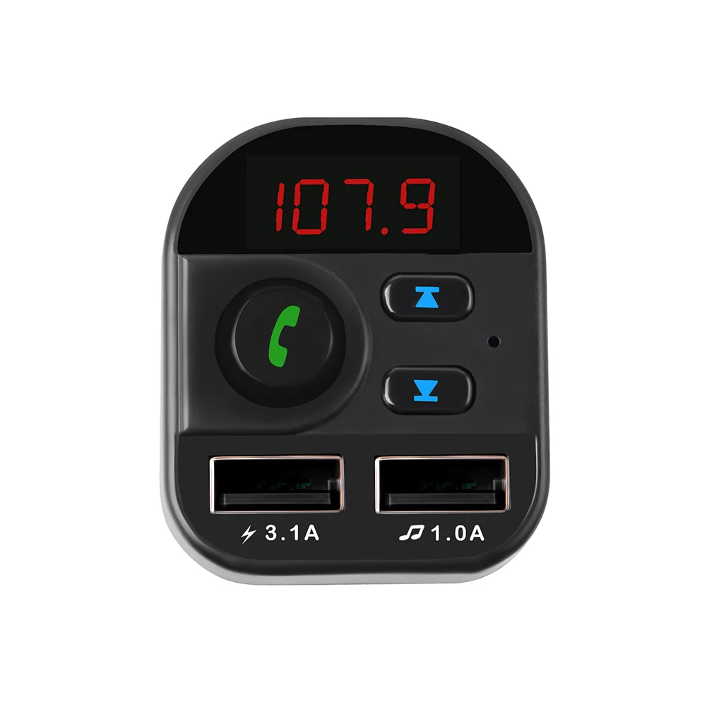 В автомобиле портативное музыкальное USB зарядное устройство fm-передатчик Bluetooth TF карта беспроводной адаптер MP3-плеер Бесконтактное аудио радио вызова