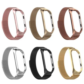 

Milanese Magnetic Stainless Steel Watch Band Strap For Xiaomi Mi Band 4 Bracelet Multiple Colours Magnetic Clasp #20