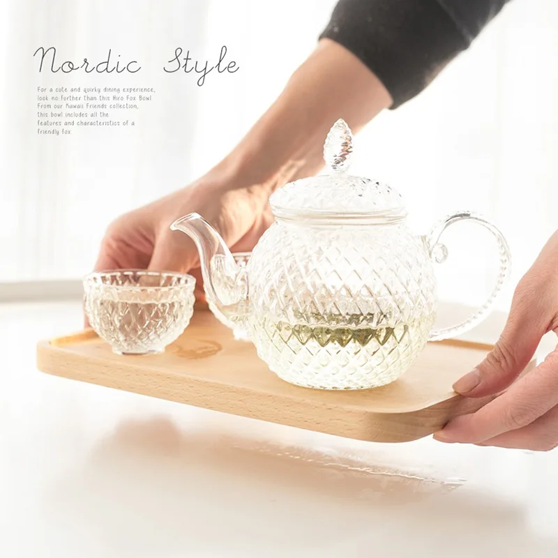

Wood Rectangular Tableware Serving Tray Food Holder Container Fruit Vegetable Breakfast Storage Tray for Kitchen