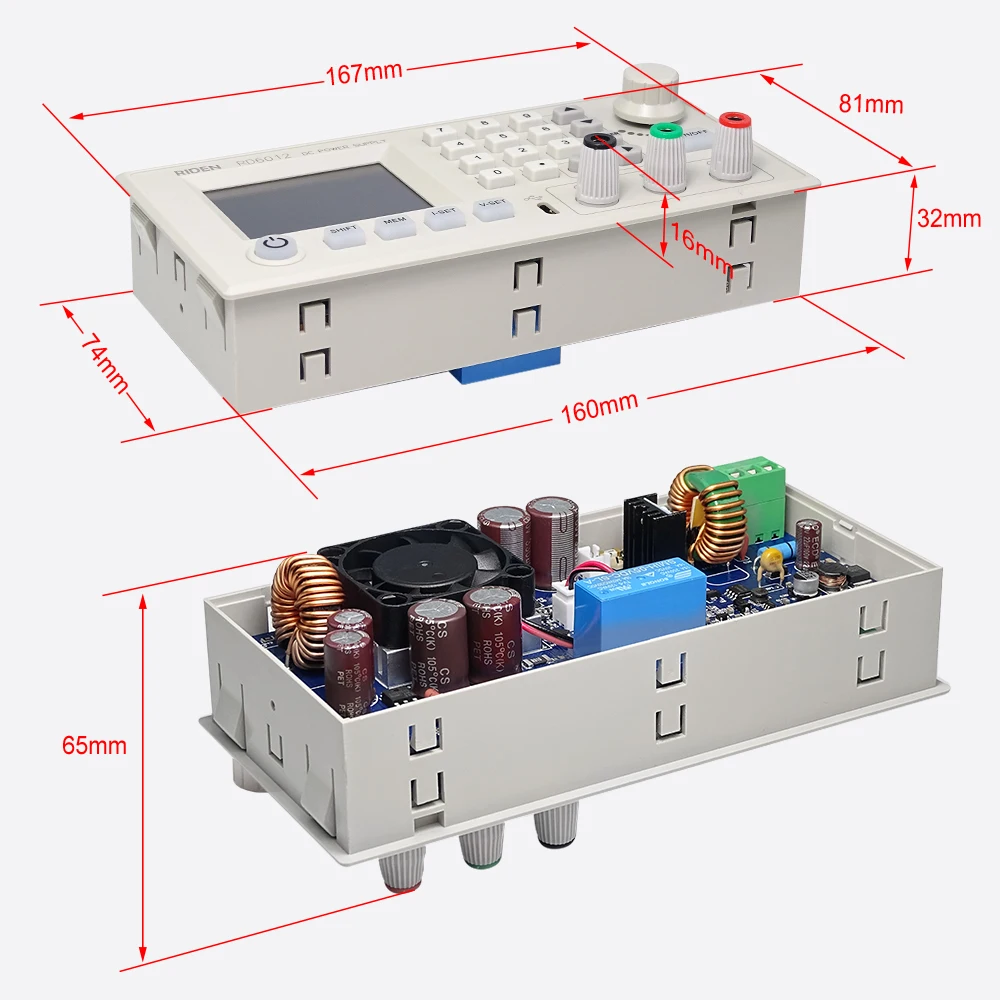 RD6012 RD6012W USB WiFi DC понижающий модуль питания преобразователь напряжения вольтметр