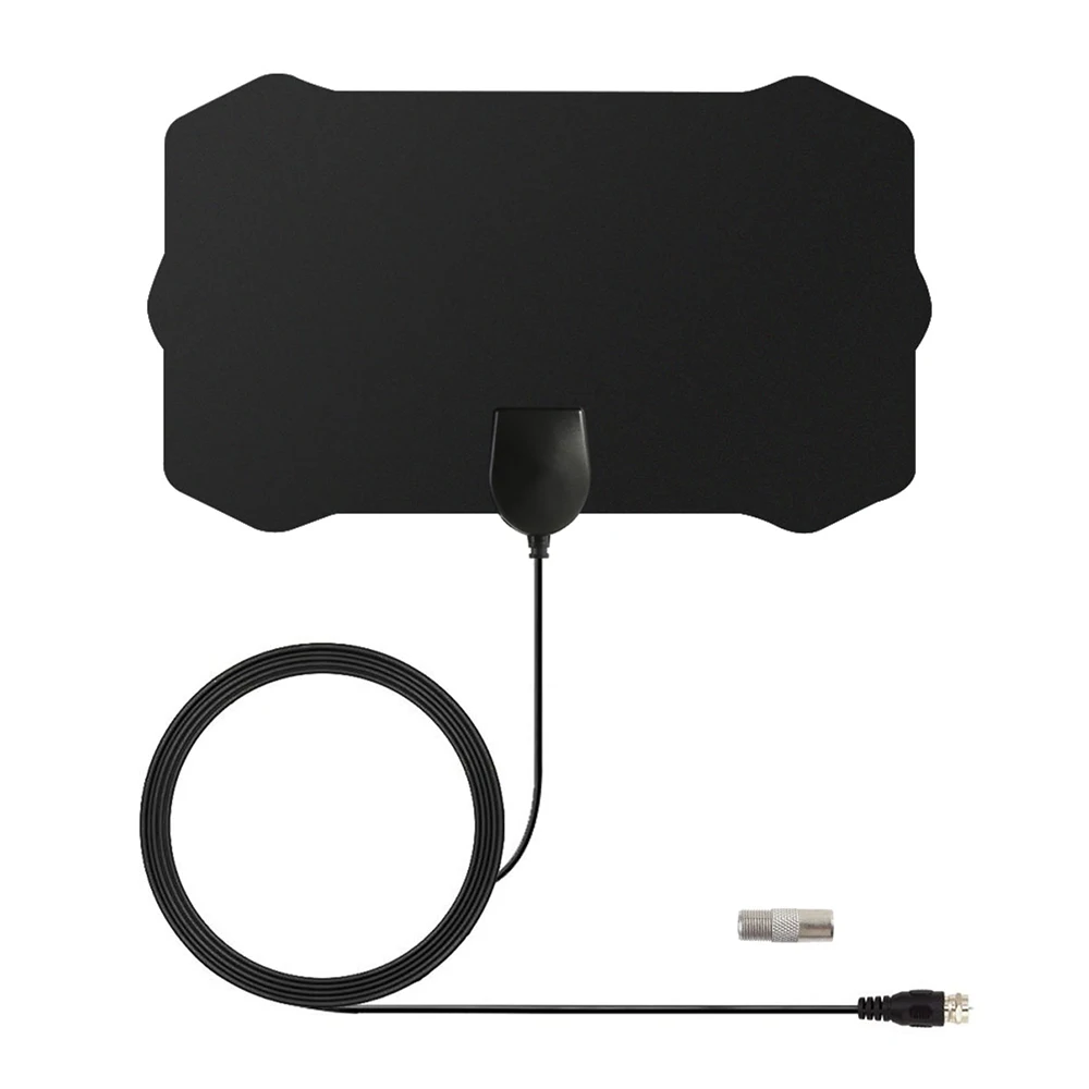 LONG 50 Mile Range Digital TV HDTV Antenna F Port/Tv Port Freeview 1080p Signal Ultra Thin Aerial Indoor Home Ampliving