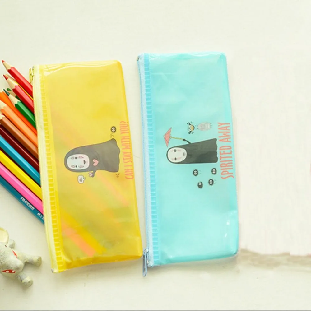 

New Arrival Novelty No Face Man PVC Waterproof Pencil Bag Stationery Storage Organizer Case School Supply Student Prize