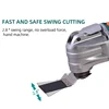 Quick-Release Oscillating Multitool Anti-Vibration Variable Speed Trimmer Renovator Electric Saw With Saw Blades Kit 6