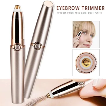

Mini Electric Eyebrow Painless Shaver Razors Portable Facial Hair Remover Women depilator Re Brow chargeable MakeupTrimmer