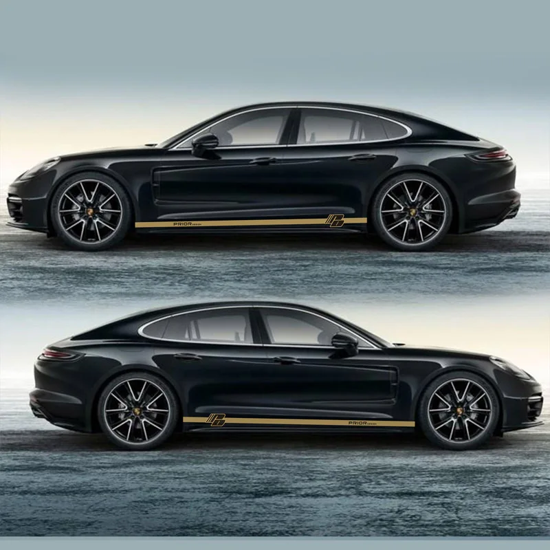 Спортивные полосы наклейки для автомобиля Porsche машина Panamera обе стороны тела
