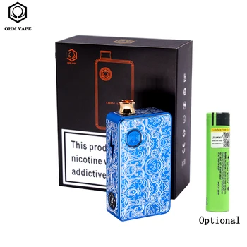 

Electronic Hookah OHM AIO Vape Kit 45W Box Mod Kit 3ml OhmAio Tank All-in-one Vaporizer by Single 18650 Vape Kit VS Dotaio Vape