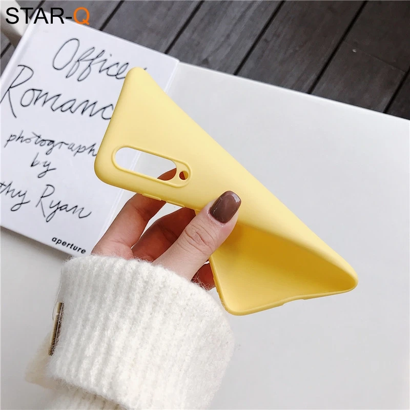 pouch phone candy color silicone case for xiaomi mi 9 lite se mi9 mi8 8 a2 lite 9t pro a3 a1 note 10 matte soft tpu back case waterproof cell phone case