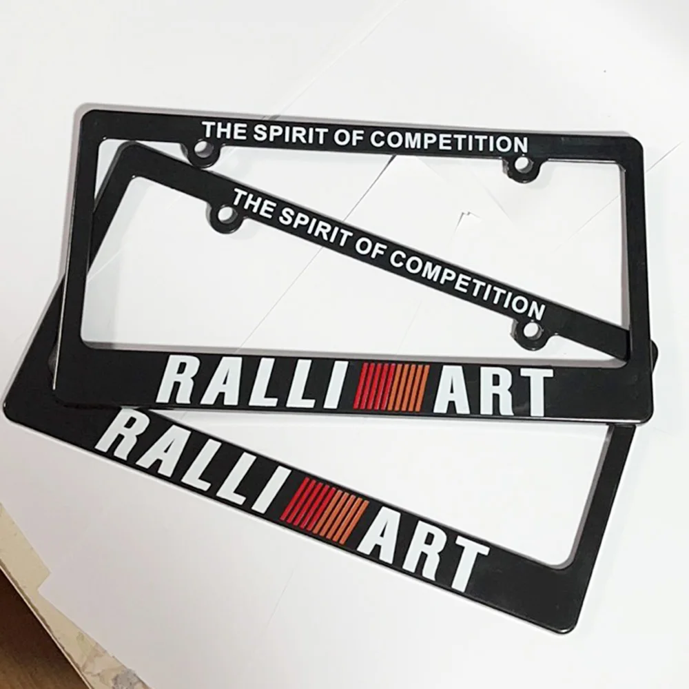 License Plate Frame JDM Racing Style USA Standard 1 Pair(2pcs) for Tofu Akina