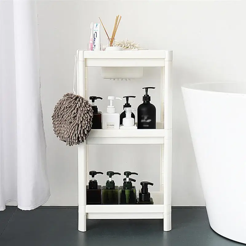 

Storage Rack Kitchen Storage Rack Bathroom Storage Rack Draining Rack Multi Function Rack White Three Layers
