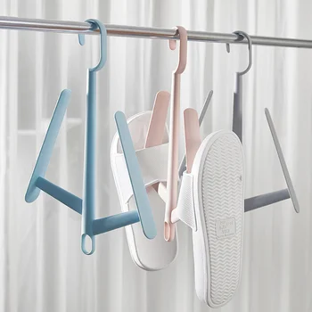 

Wind-proof Shoes Hanging Hook Multi-function Foldable Shelf Shoe Hanger Balcony Shoe Drying Rack Stand Home Storage Holder Racks