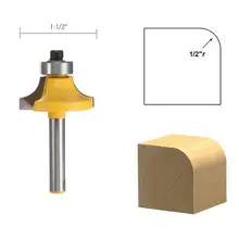 

Practical Router Bit Round Shank Power Tool Accessories Roundover Edging Cutter Milling Cutter 4Pcs