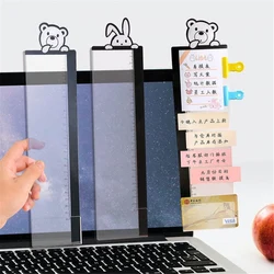 Carte autocollante autocollante avec fente pour carte, bloc notes de bureau, moniteur, écran latéral, fournitures de bureau 