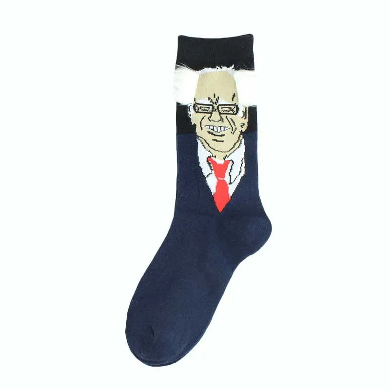 VIP LINK President Дональд Трамп носки 3D поддельные волосы Crew носки унисекс Забавный принт Crew носки горячая распродажа хип хоп носки скейтбордиста - Цвет: 7