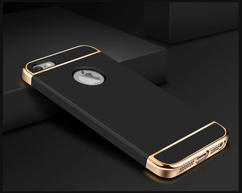 Роскошный 360 металлизированный чехол для телефона iphone 6 6s 7 8 Plus 5 5S se чехол PC матовый Жесткий Чехол для iphone 7 Plus защитный чехол Coque