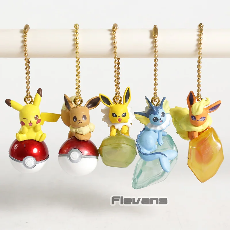 Аниме Мультяшные Монстры Eevee Vaporeon Flareon Jolteon мини ПВХ Фигурки куколка Твинкл кулоны