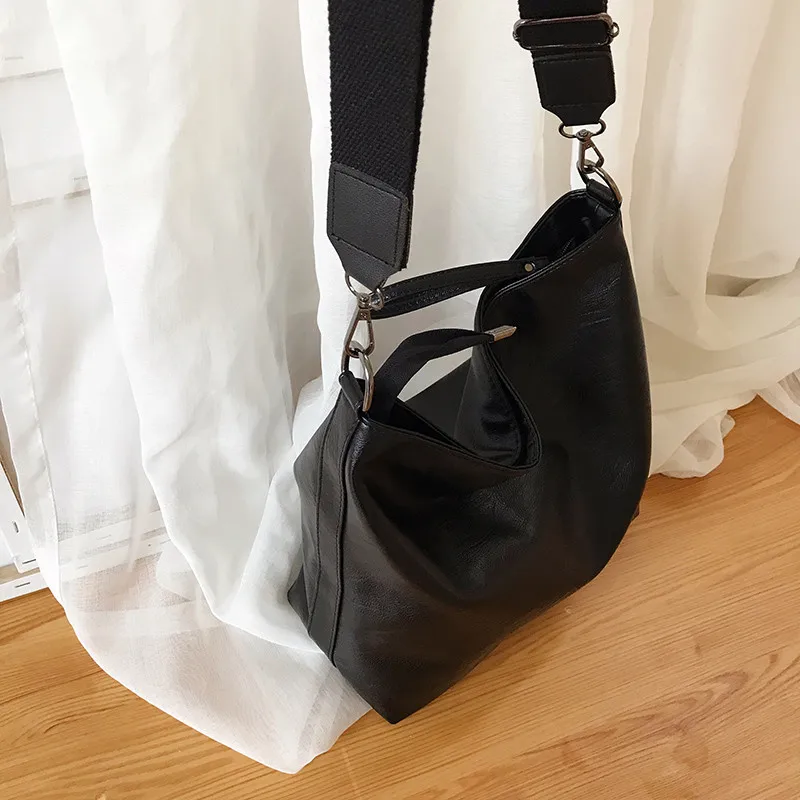 Женские сумки большой емкости из искусственной кожи женская сумка на плечо Повседневная Дамская ручная сумка большие сумки черные женские сумки через плечо