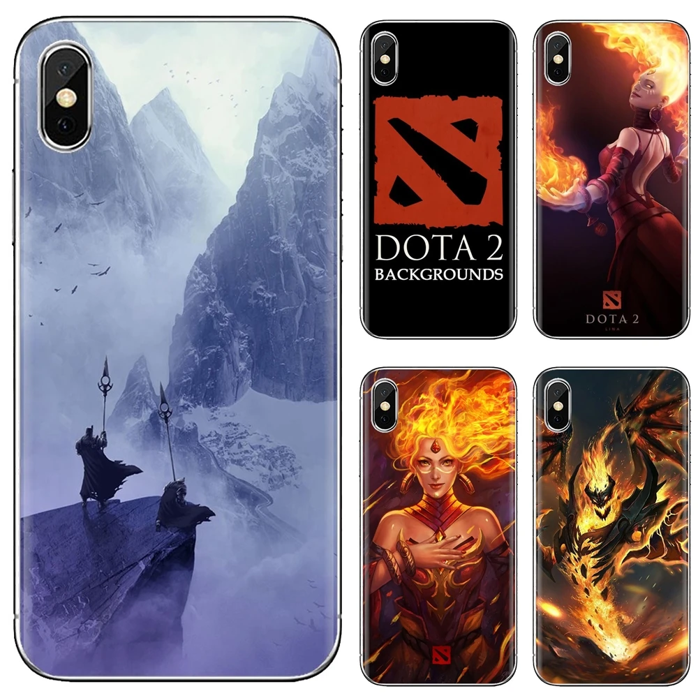 Милый силиконовый чехол dota 2 с логотипом для Huawei Y6 Y5 2019 Xiaomi Redmi Note 4 5 6 7 8 Pro Mi A1 A2 A3 6X 5X
