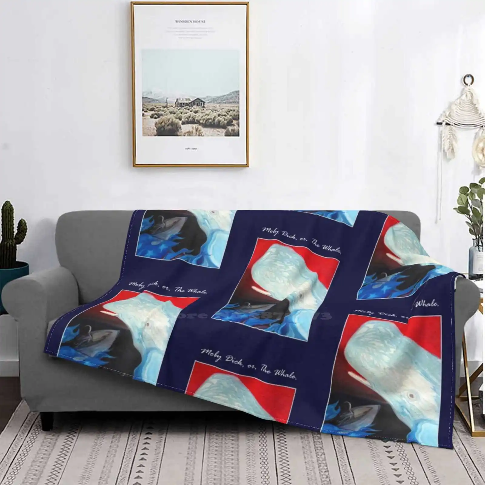 Moby Dick O The Whale Nuovo Arrivo Moda Per Il Tempo Libero Coperta Di Flanella Calda Moby Dick The Whale Mann Mellville Ahab Motorzooi