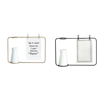

Vase Home Decor Nordic Style Art Retro Vase Metal Plant Holder Deoration Iron Line Flower Ornament for Home Room 2Pcs