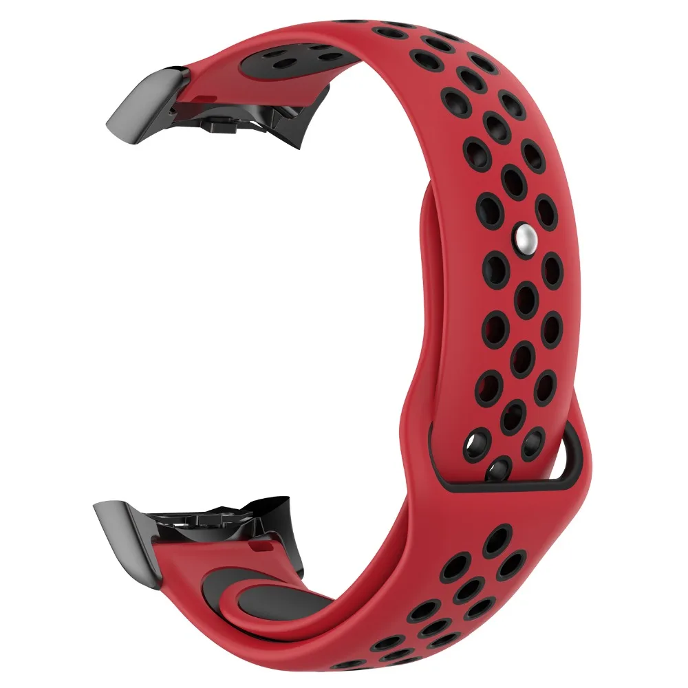 Двойной Цветной силиконовый ремешок для samsung gear Fit 2 Fit2 Pro SM-R360 SM R350 спортивный ремешок замена Браслет ремешок для часов браслет
